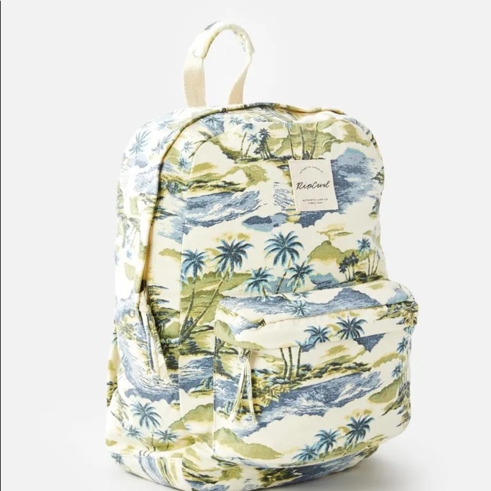 🔆RIP CURL🔆 POSTCARDS CANVAS 18L BACKPACK HIKING BEACH TRAVEL OVER NIGHT BAG - Picture 6 of 11